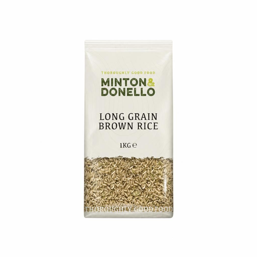 Minton & Donello Organic Long Grain Brown Basmati Rice 6 x 1Kg