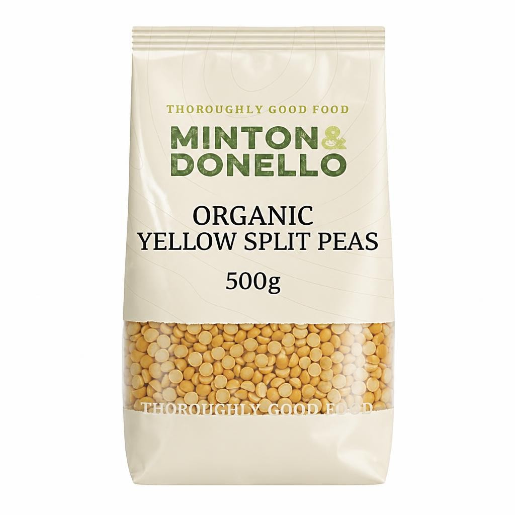 Minton & Donello Organic Yellow Split Peas 6 x 500g