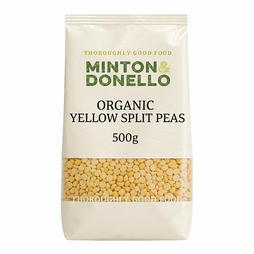 Minton & Donello Organic Yellow Split Peas 6 x 500g