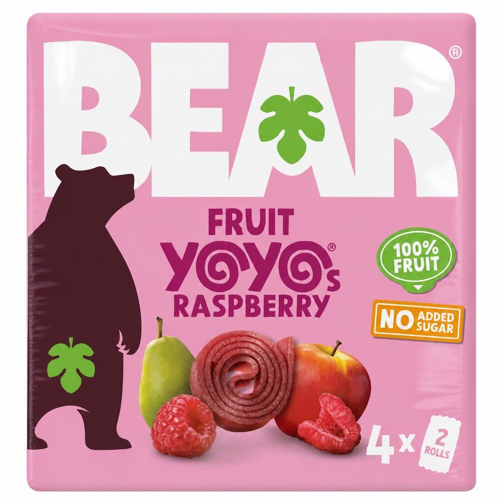 BEAR Fruit Yoyos Raspberry 4 x 20g