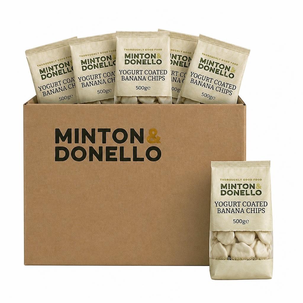 Minton & Donello Yoghurt Coated Banana Chips 6 x 500g