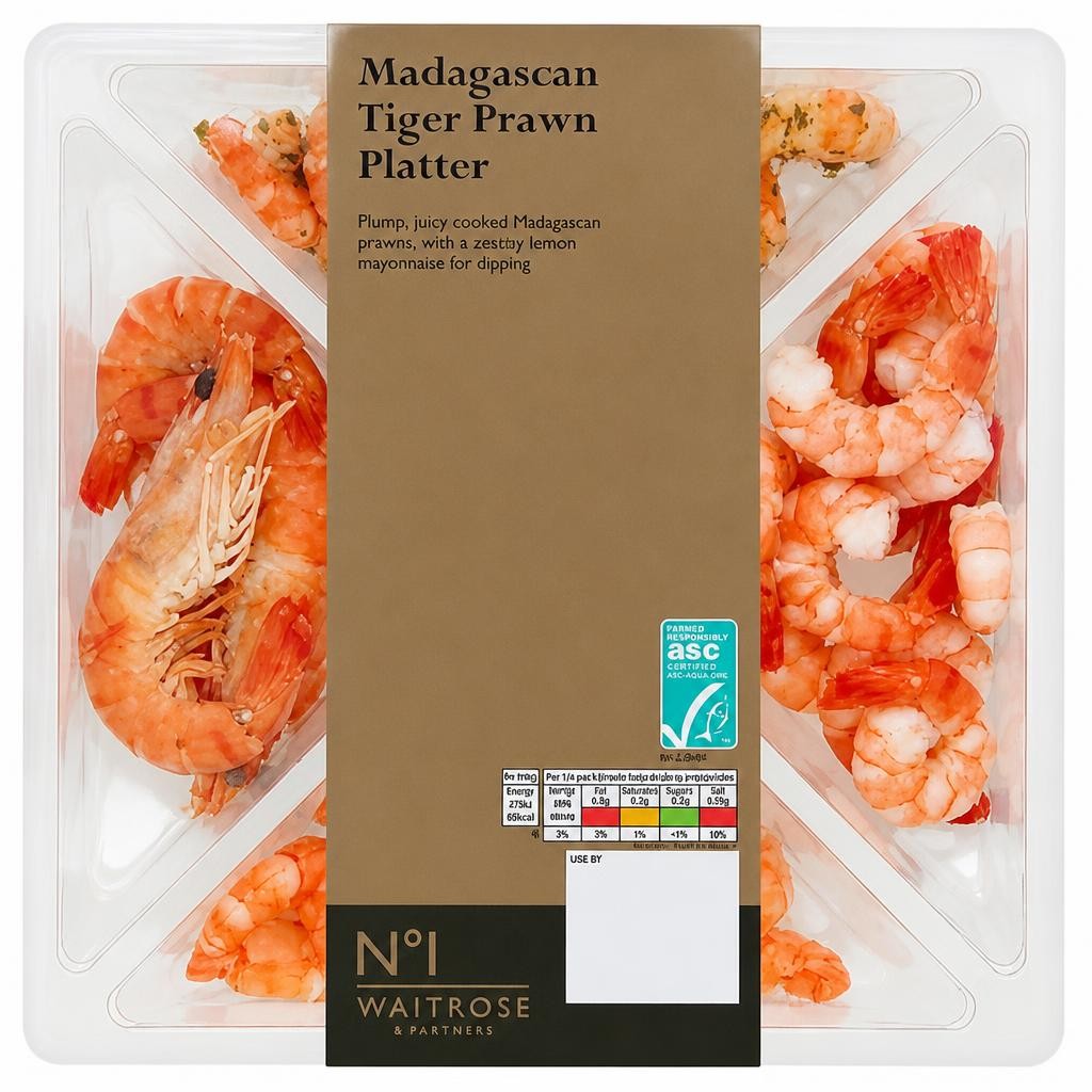 No.1 Madagascan Tiger Prawn Platter