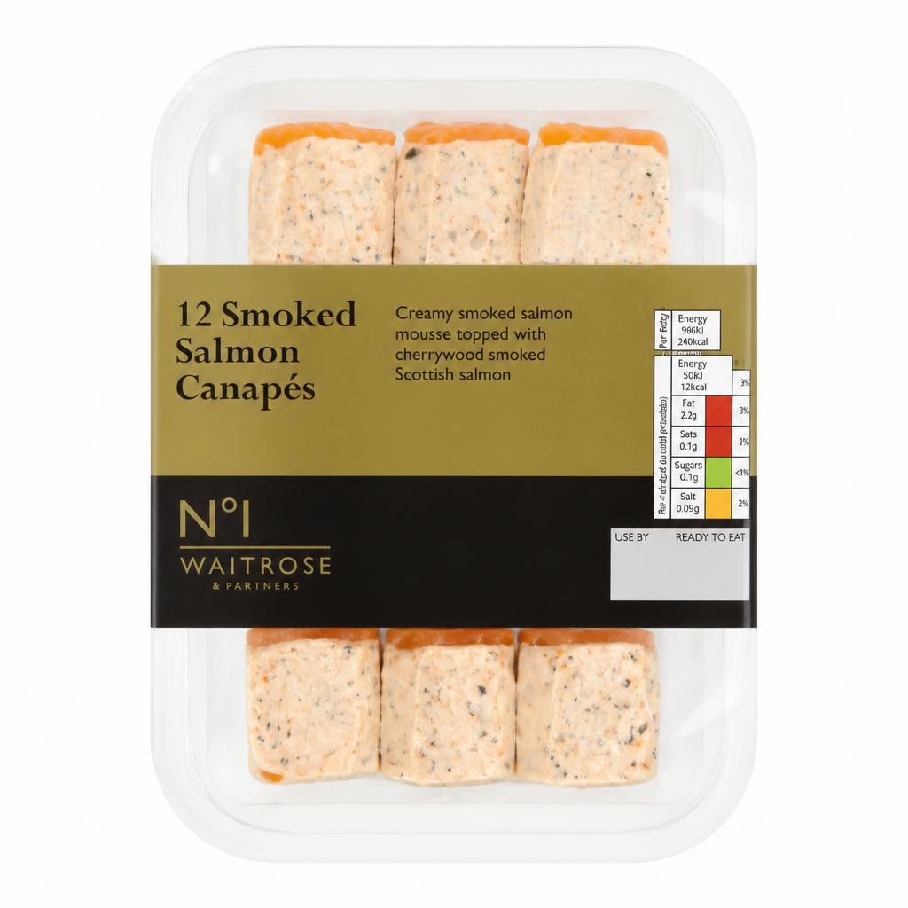 No.1 12 Smoked Salmon Canapes