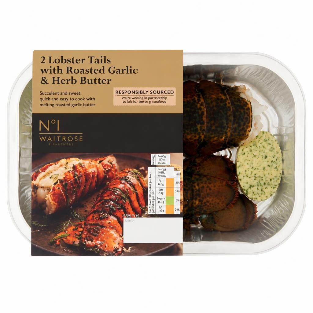 No.1 2 Lobster Tails with Garlic Butter