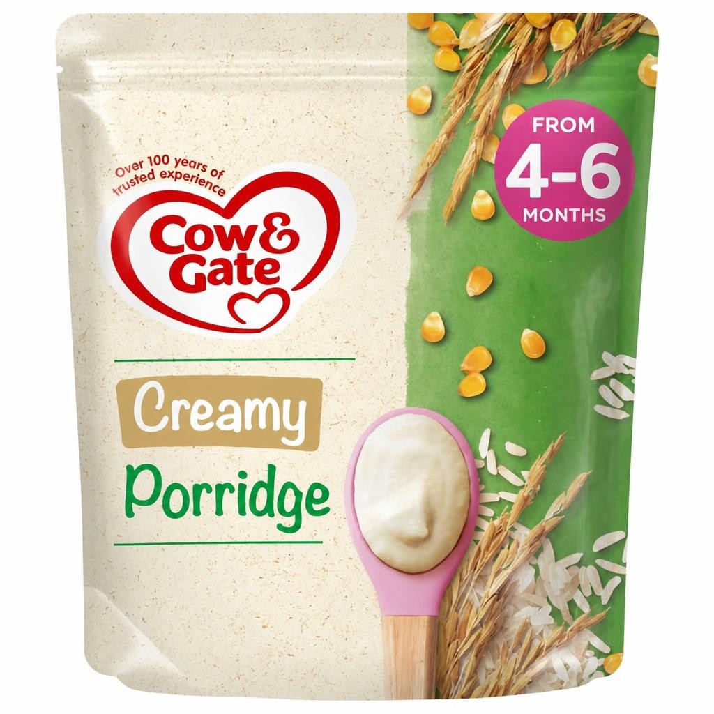 Cow & Gate Creamy Porridge Cereal 125g 4 Month+