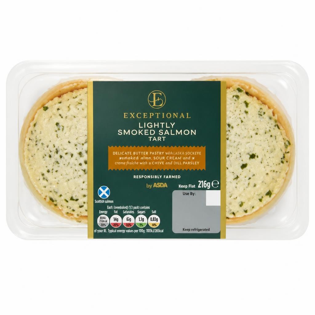 Exceptional by ASDA Lightly Smoked Salmon Tart 216g