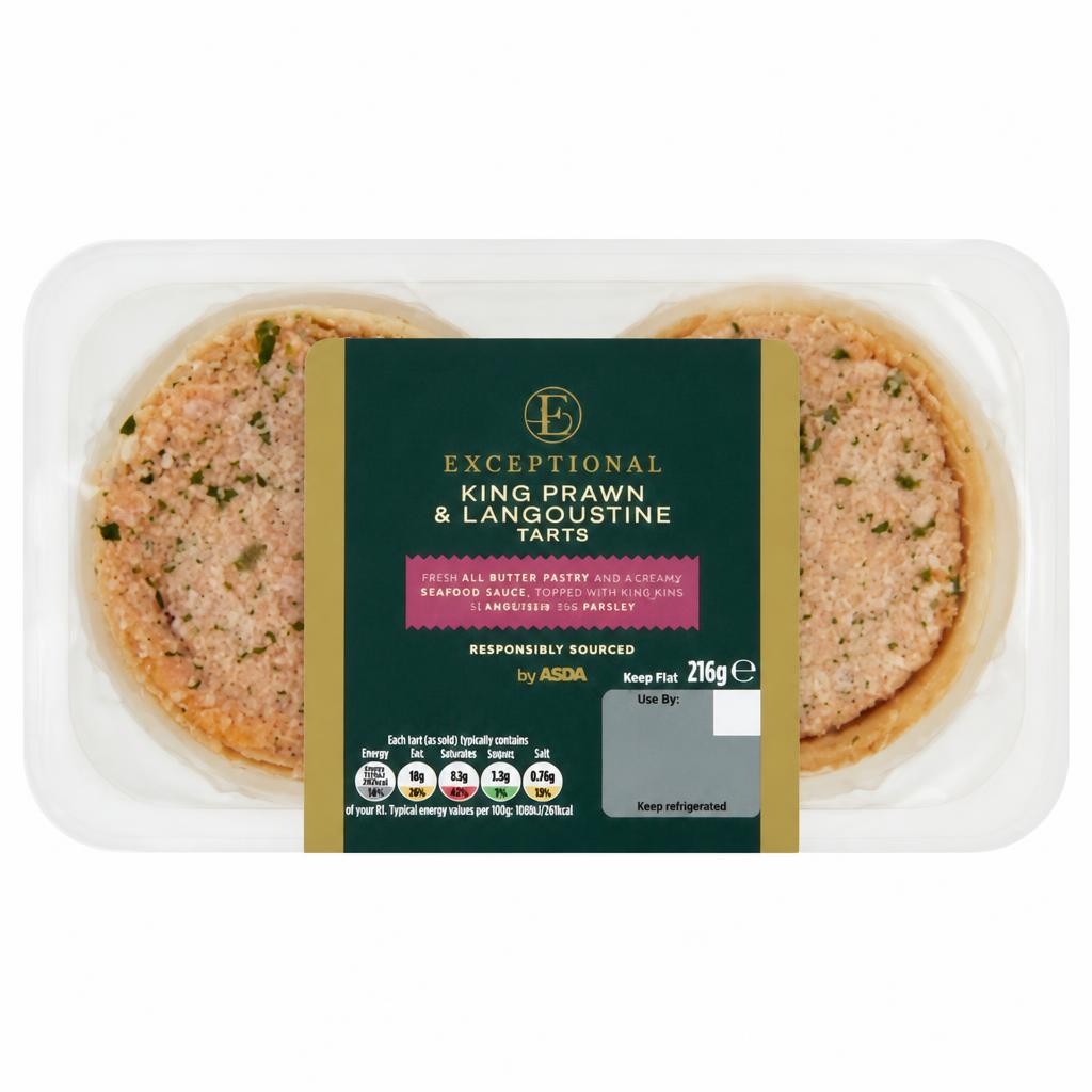 Exceptional by ASDA King Prawn & Langoustine Tarts 216g