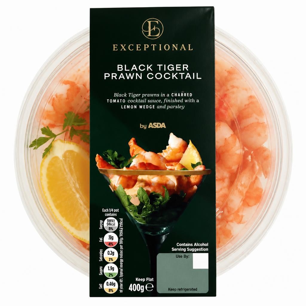 Exceptional by ASDA Exceptional by  Black Tiger Prawn Cocktail 400g