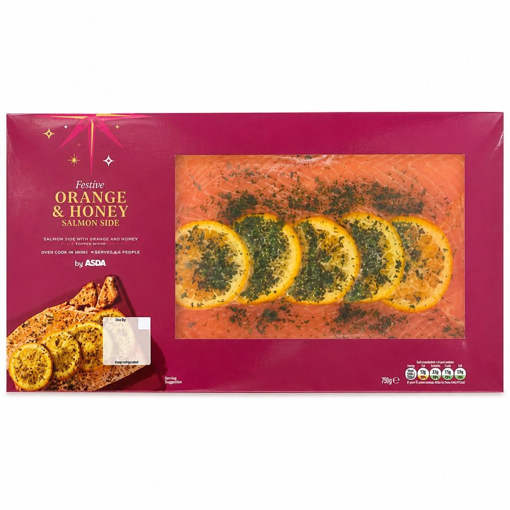 ASDA Festive Orange & Honey Salmon Side 731g