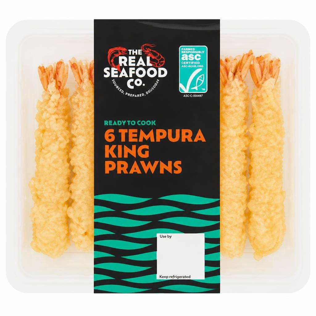 The Real Seafood Co.Tempura King Prawns x6 156g