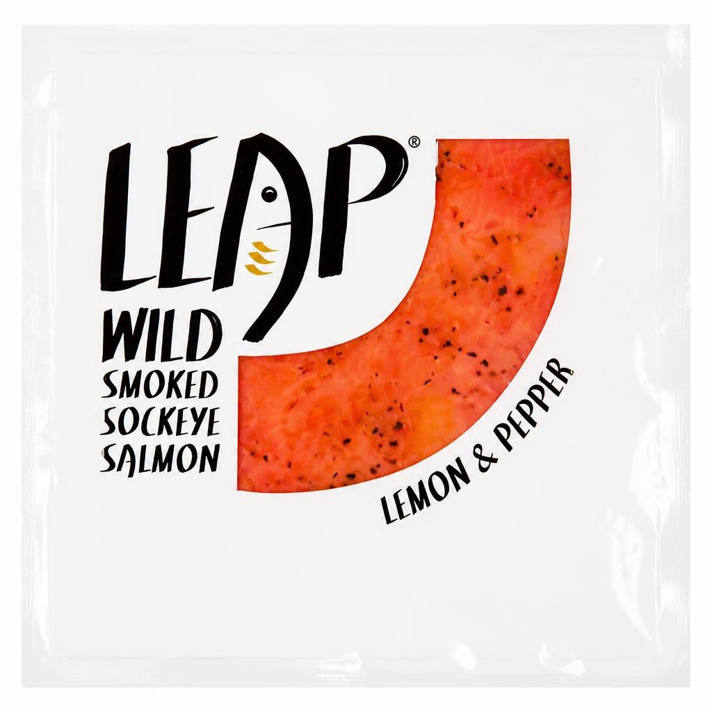 LEAP Wild Sockeye Smoked Salmon Lemon & Pepper 100g
