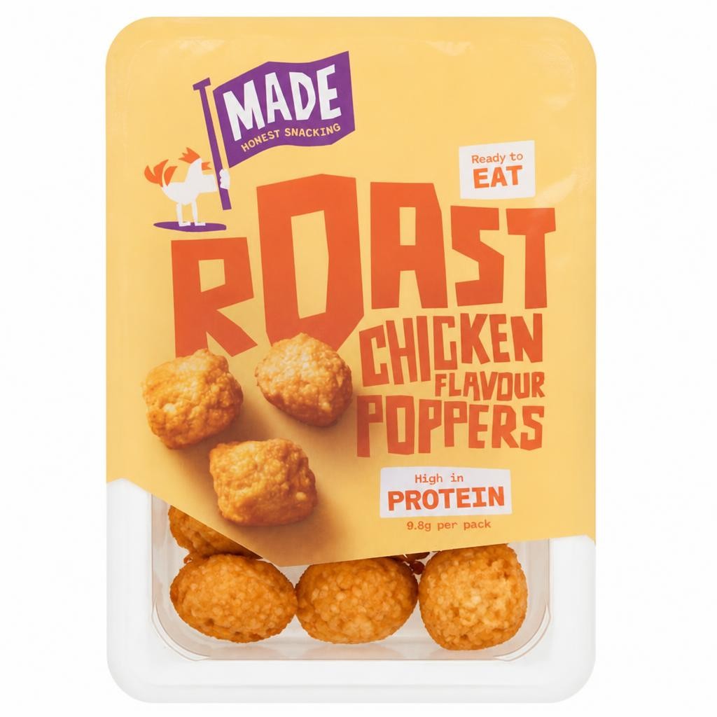 Made Honest Snacking Roast Chicken Flavour Poppers 60g