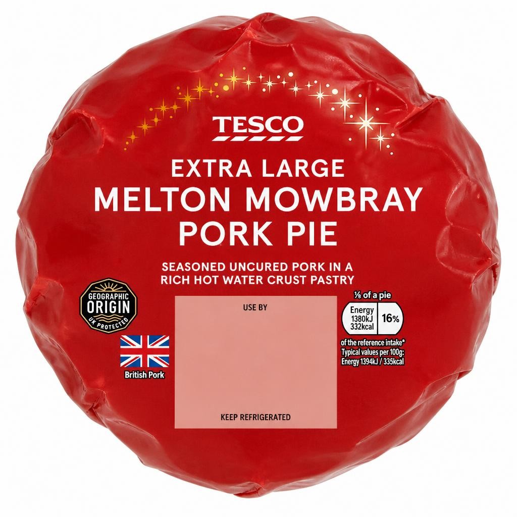 Tesco Extra Large Melton Mowbray Pork Pie 790G