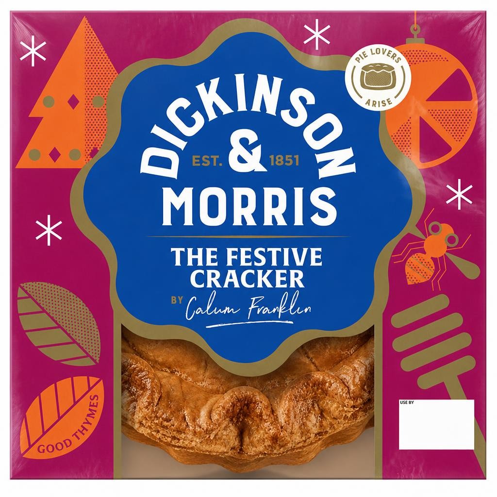 Dickinson & Morris Festive Cracker Pork Pie 450g