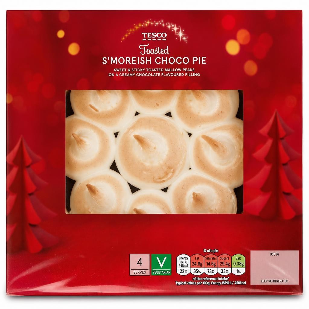 Tesco S'moreish Choco Sweet  Pie 390g.