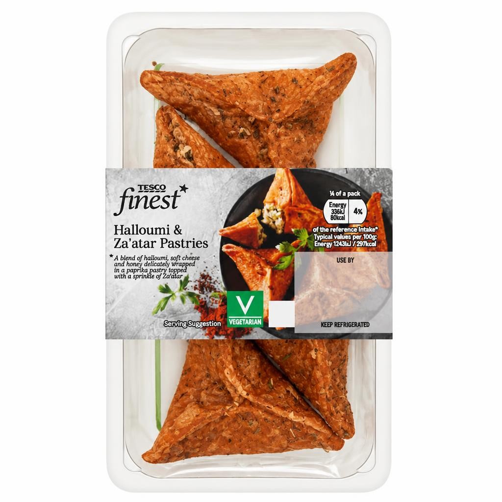 Tesco Finest Halloumi & Za'atar Pastries 108g