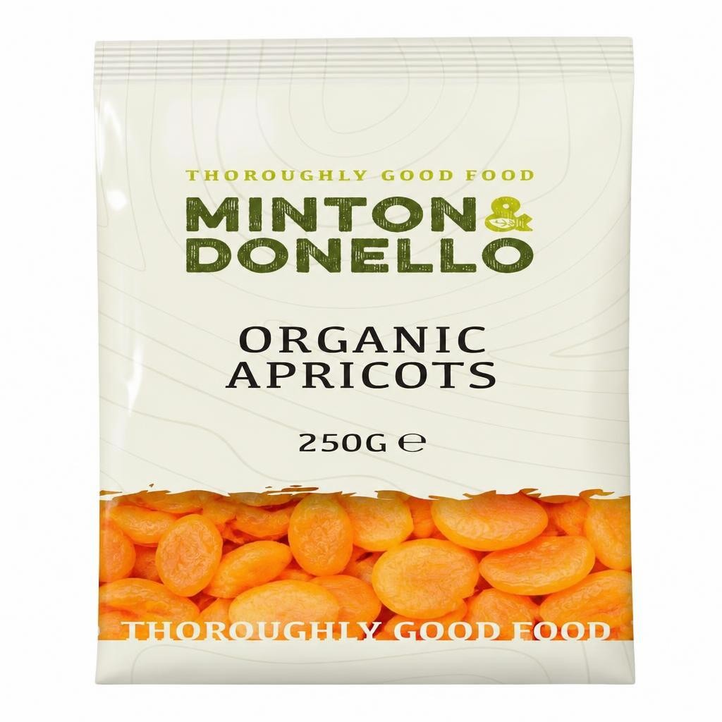Minton & Donello Organic Apricots 6 x 250g