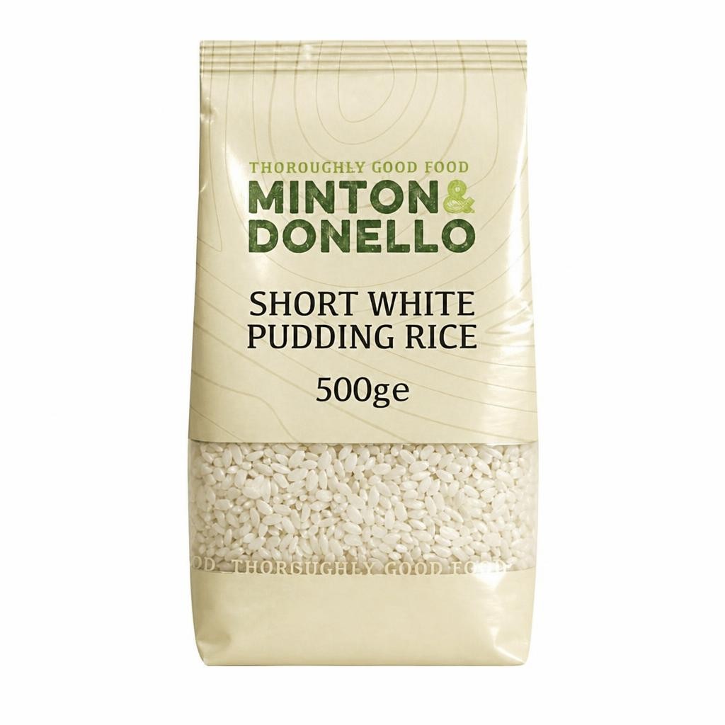 Minton & Donello Short White Pudding Rice 6 x 500g