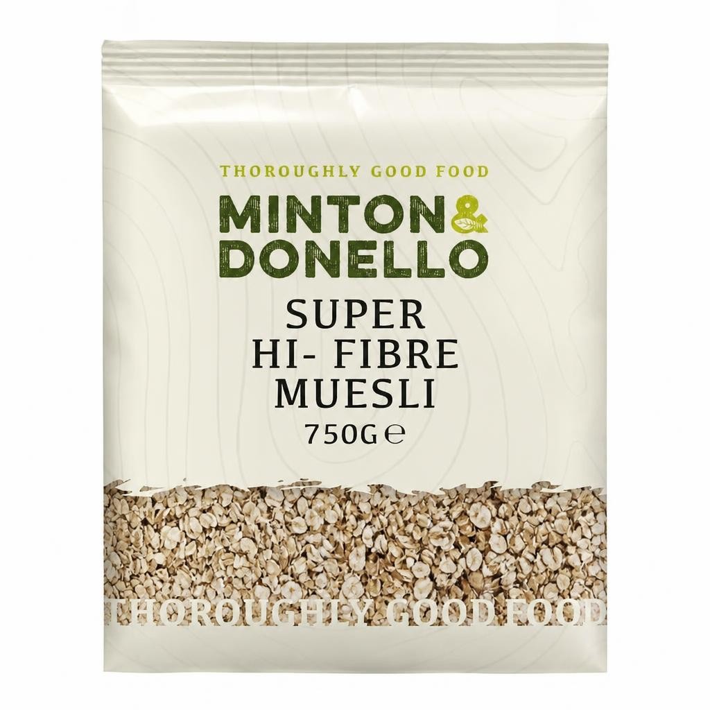 Minton & Donello Super Hi-Fibre Muesli 6 x 750g