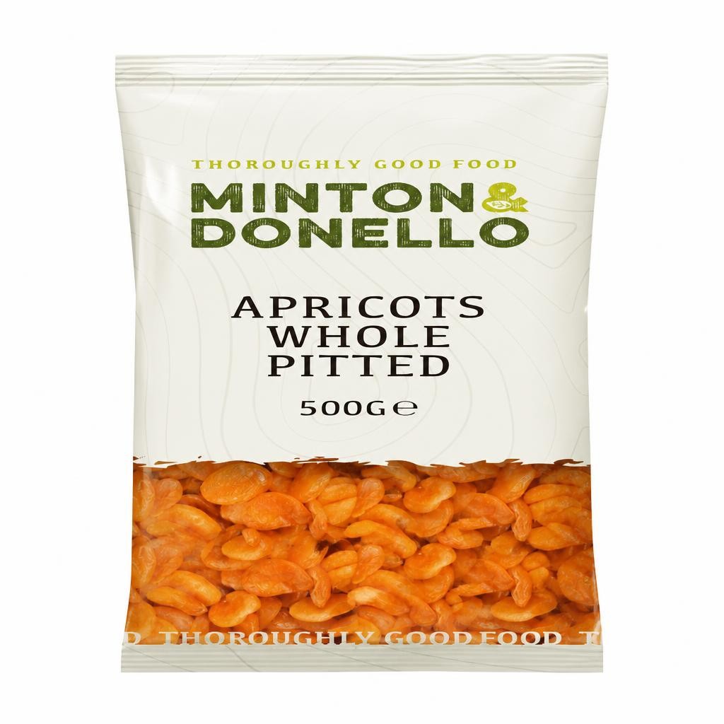 Minton & Donello Whole Pitted Apricots 6 x 500g