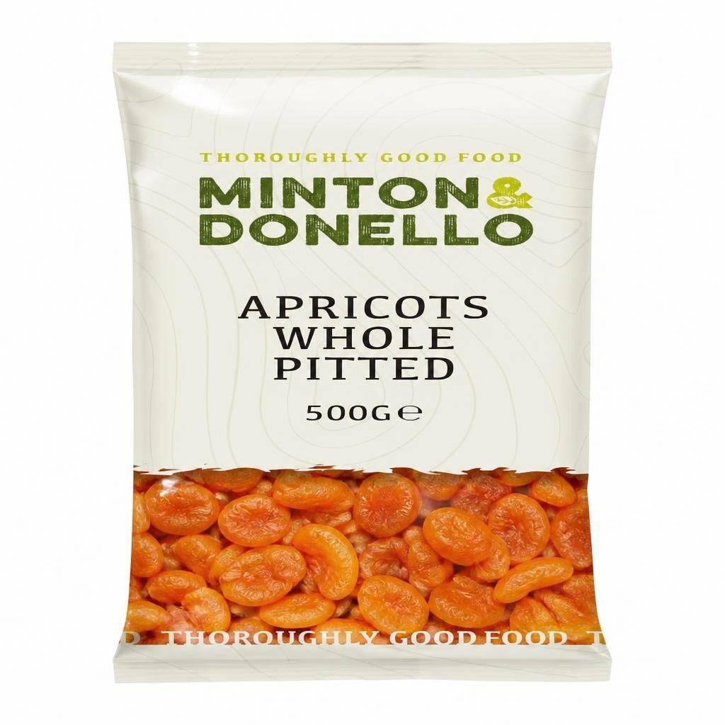 Minton & Donello Whole Pitted Apricots 6 x 500g