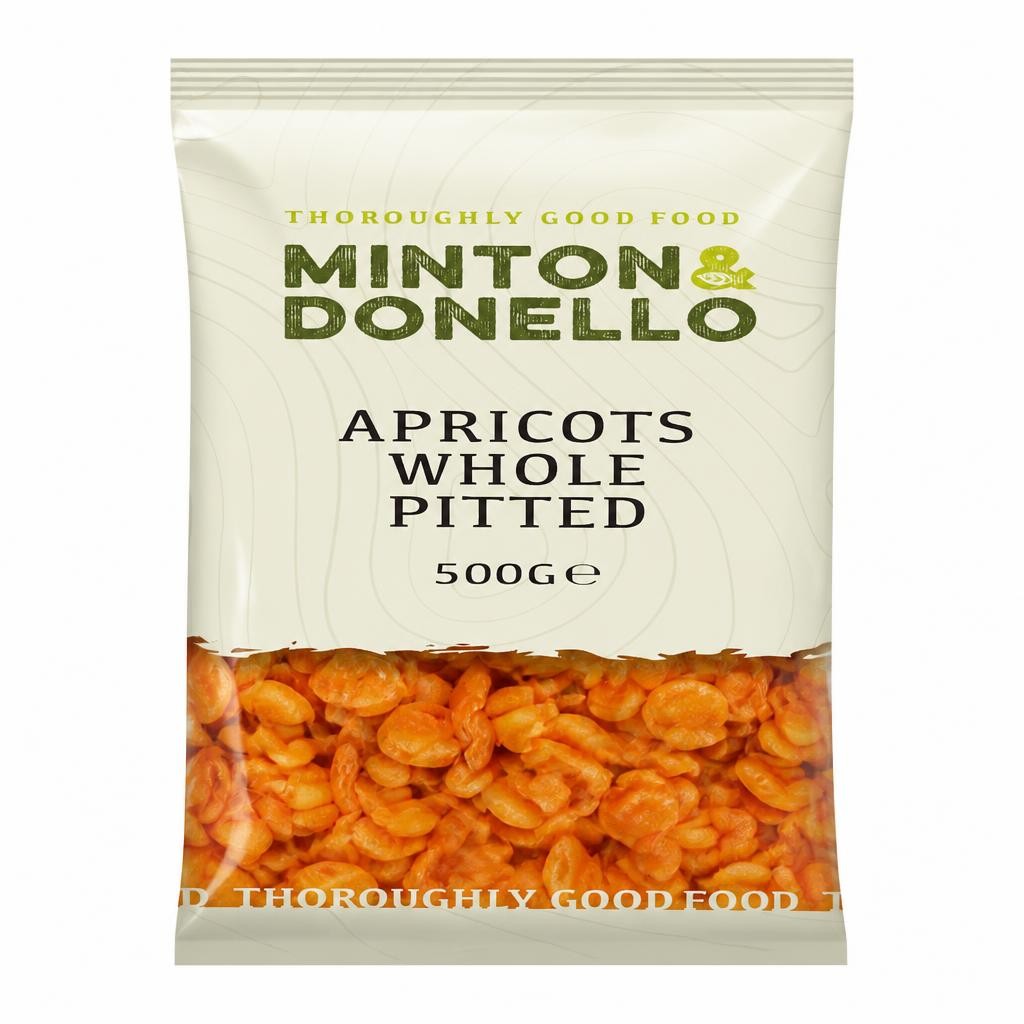 Minton & Donello Whole Pitted Apricots 6 x 500g