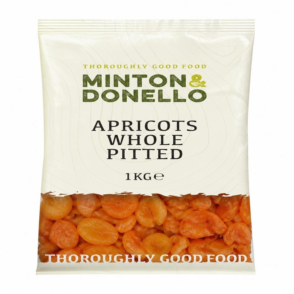 Minton & Donello Whole Pitted Apricots 6 x 1Kg