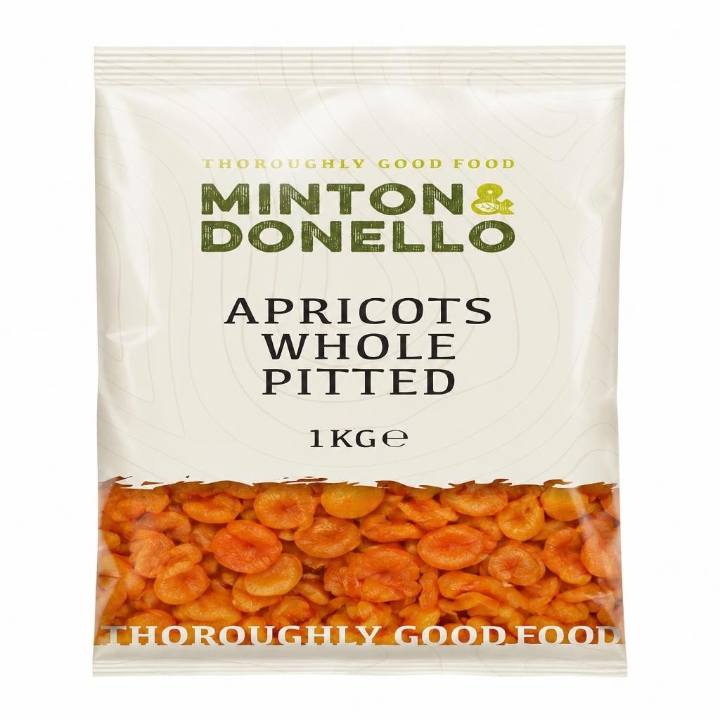 Minton & Donello Whole Pitted Apricots 6 x 1Kg