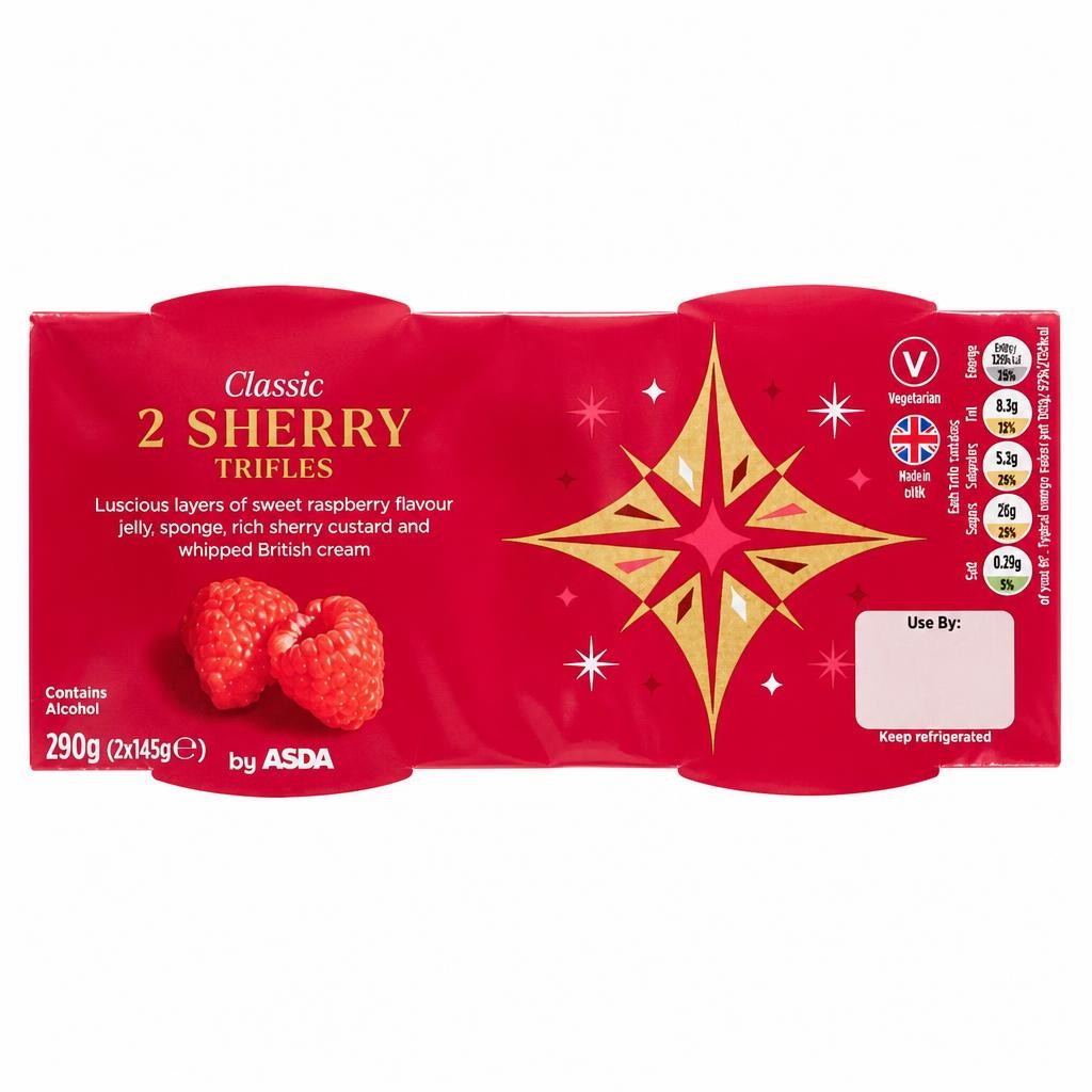 ASDA Classic Sherry Trifles 2 x 145g (290g)