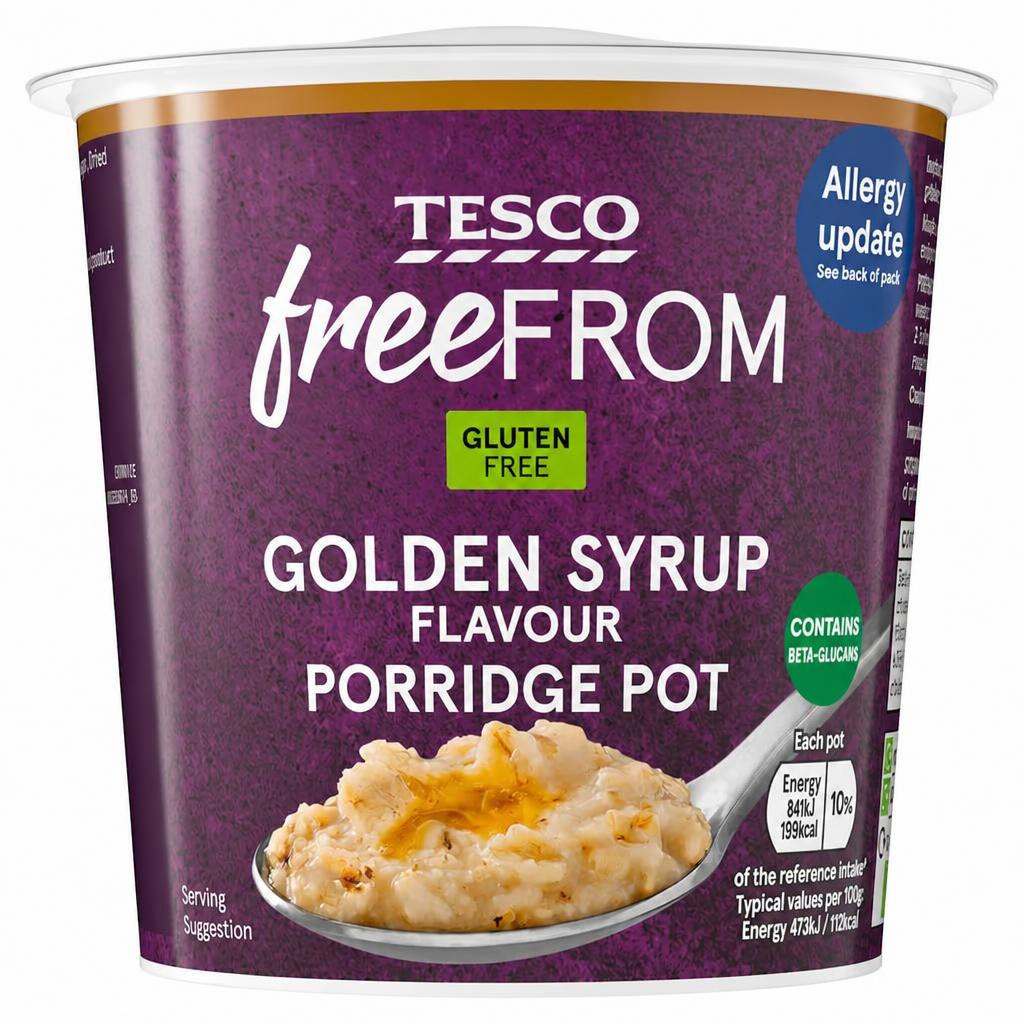 Tesco Free from Golden Syrup Porridge Pot 55g