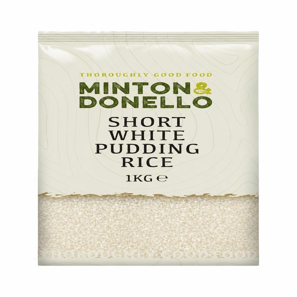 Minton & Donello Short White Pudding Rice 6 x 1Kg