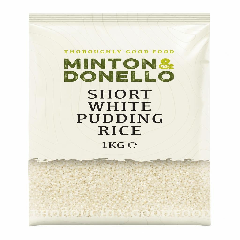 Minton & Donello Short White Pudding Rice 6 x 1Kg