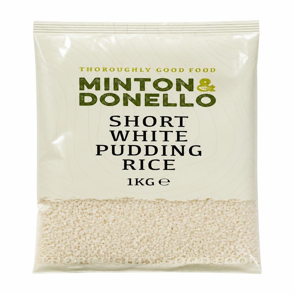 Minton & Donello Short White Pudding Rice 6 x 1Kg