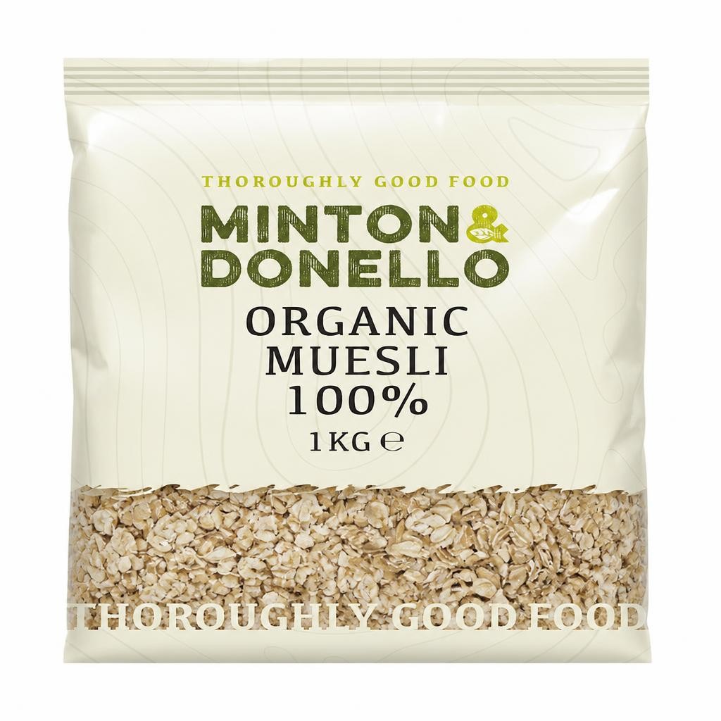 Minton & Donello Organic Muesli 6 x 1Kg