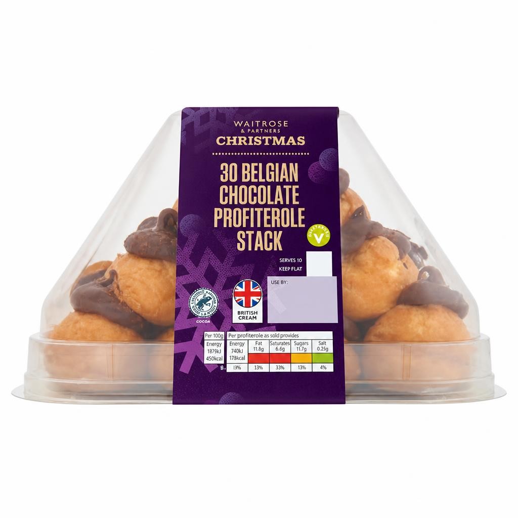 Waitrose Christmas Chocolate Profiterole Stack