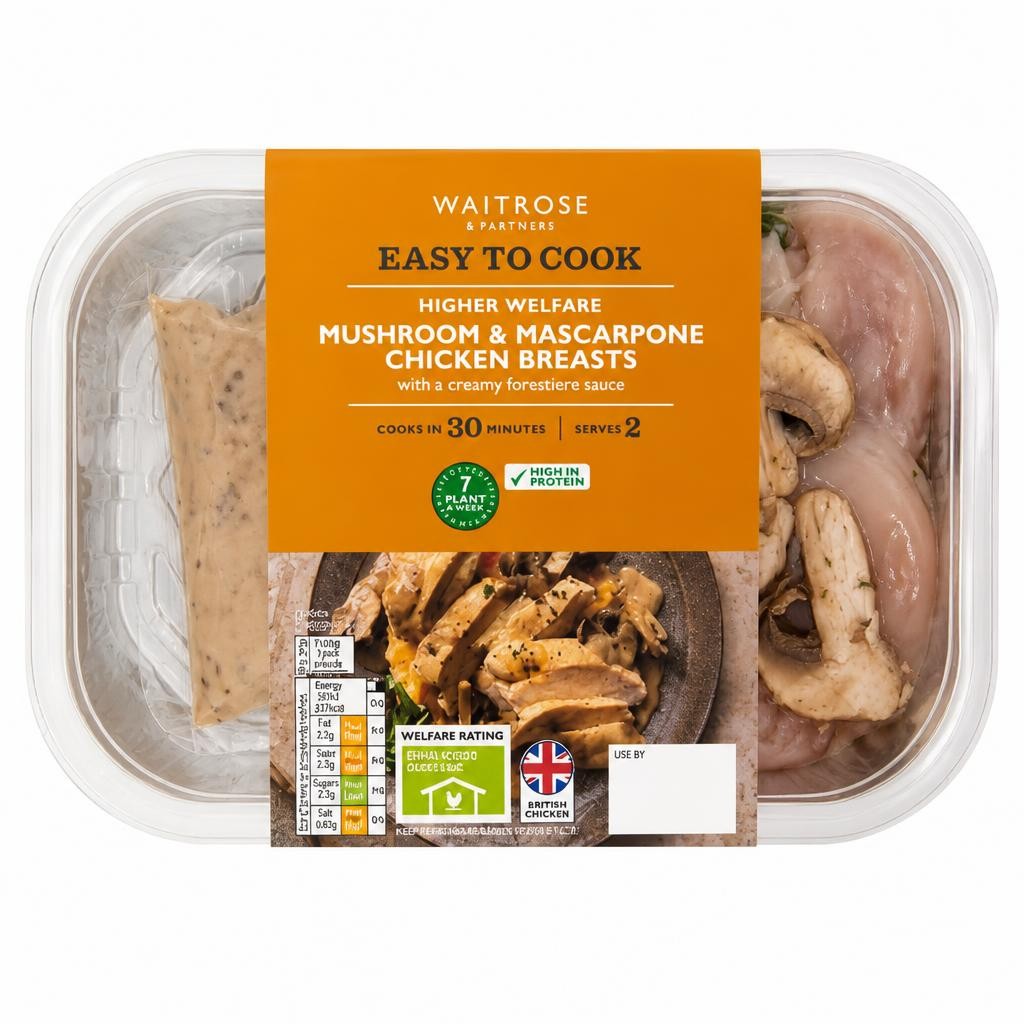 Easy to Cook Mushroom & Mascarpone Chicken Breasts