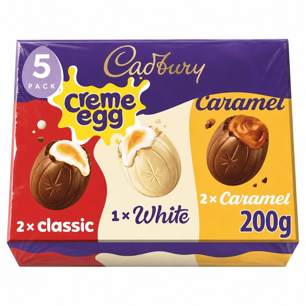 Cadbury Creme Egg Chocolate Mixed 5 Pack Multipack 200g (5 x 40g)