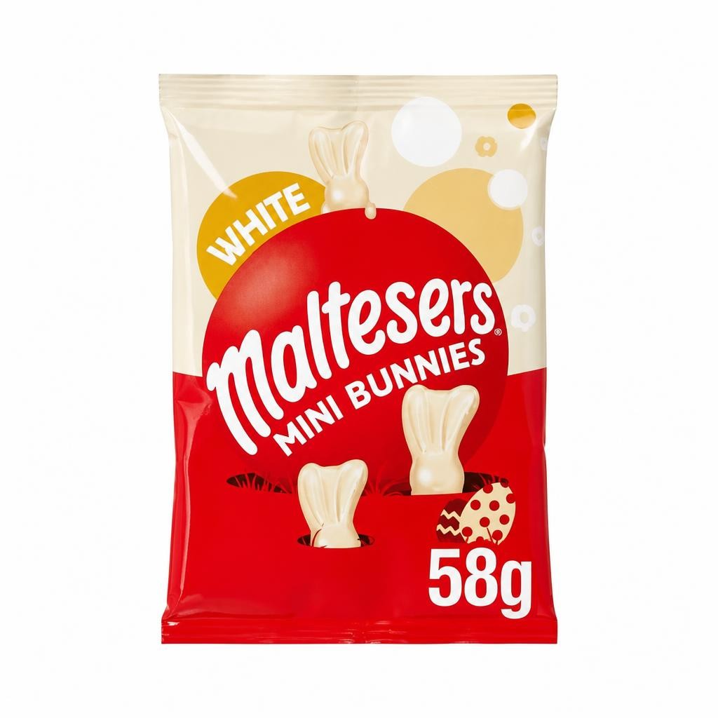 Maltesers White Chocolate Easter Mini Bunnies Bag 58g