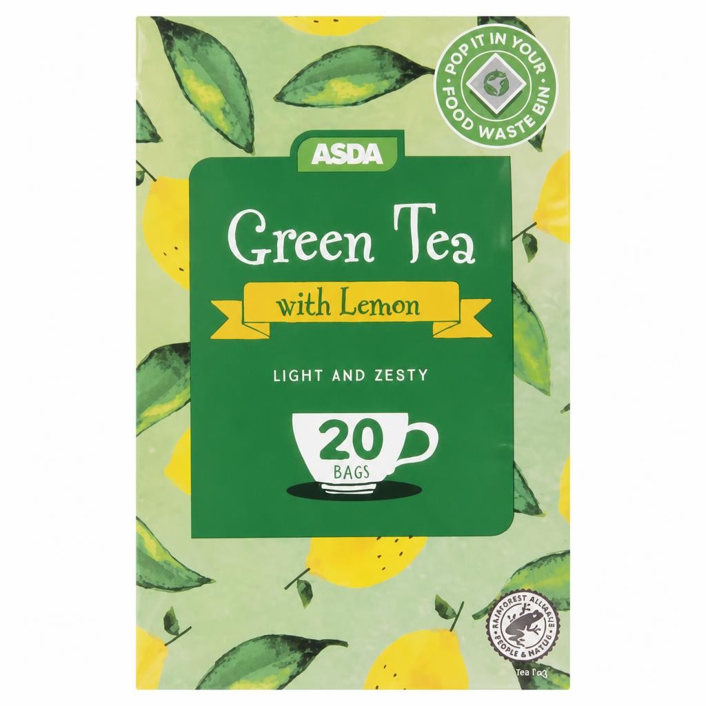 ASDA 20 Green Tea with Lemon 40g