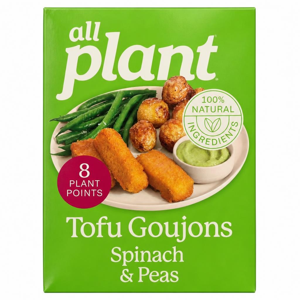 all plants Tofu Goujons with spinach 160g