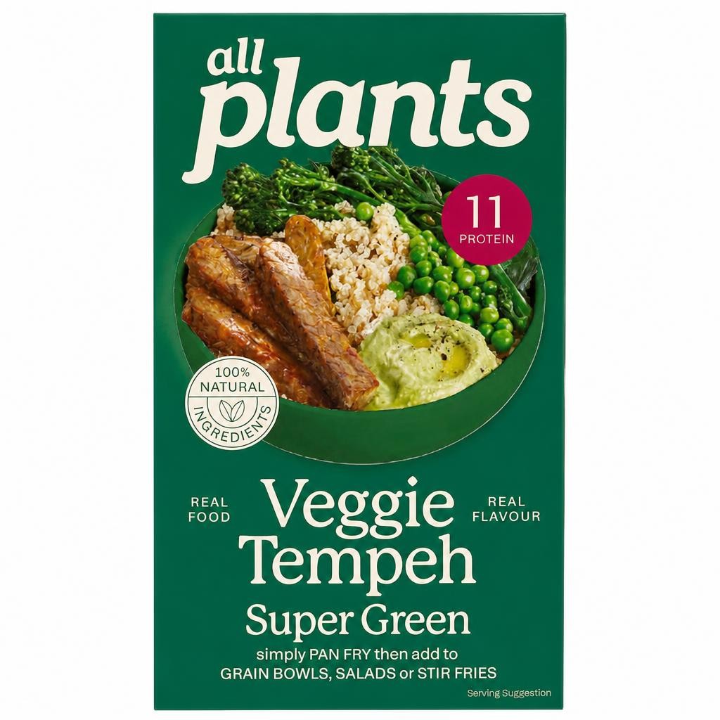 all plants Veggie Tempeh with pea and rosemary 180g