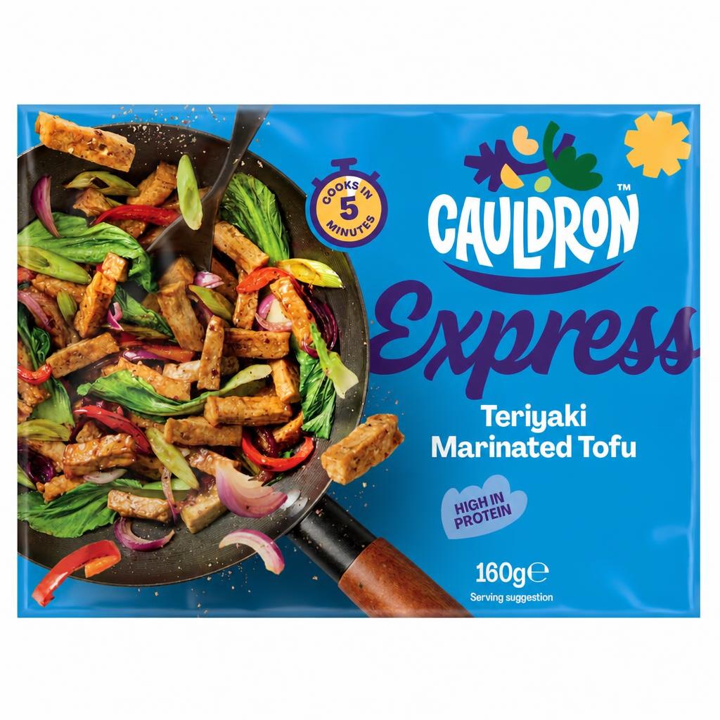Cauldron Express Teriyaki Organic Tofu Pieces 160g