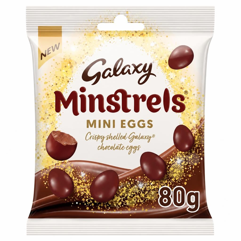 Galaxy Minstrels Milk Chocolate Mini Eggs Bag 80g