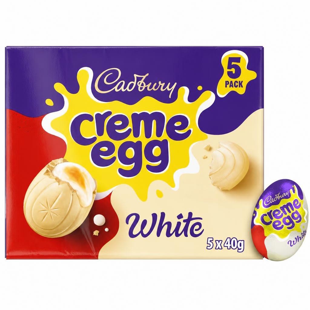Cadbury White Creme Egg 5x40g