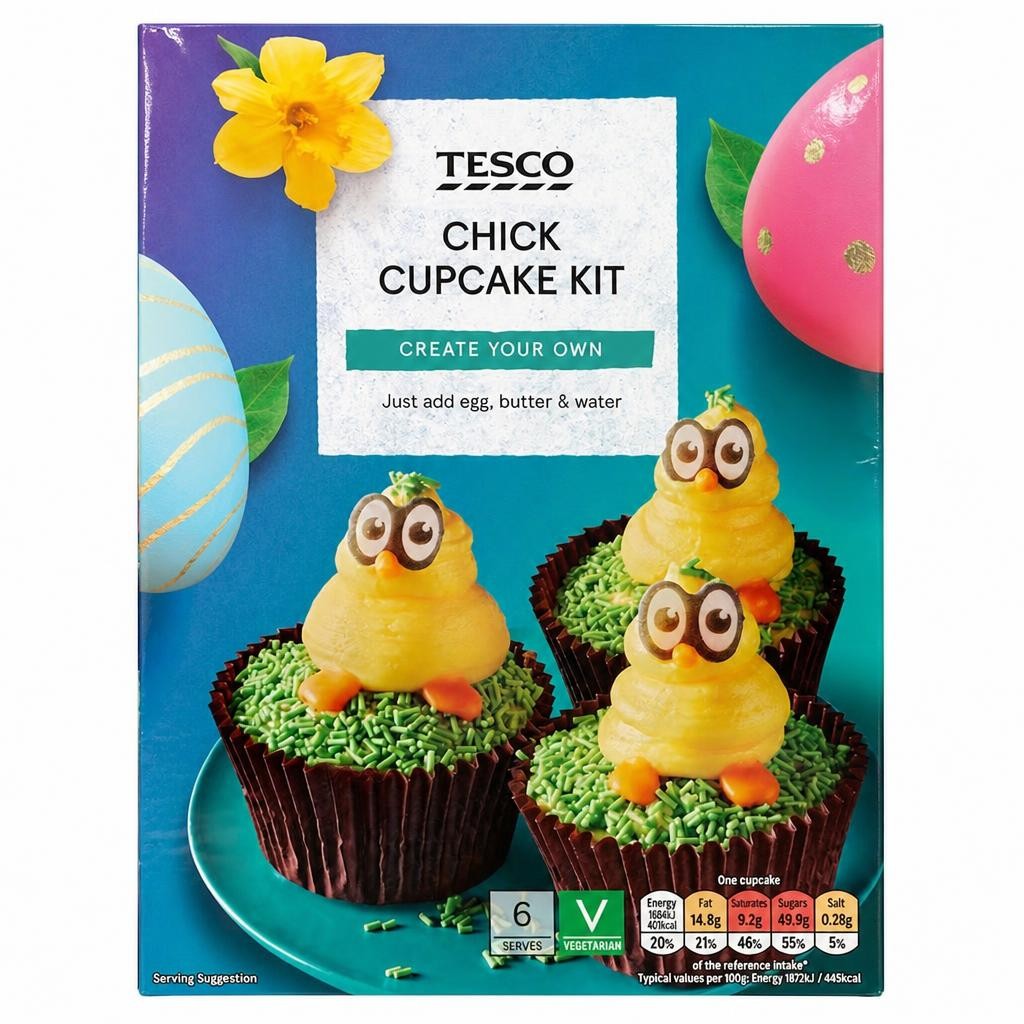 Tesco Chick Cupcake Kit 381g