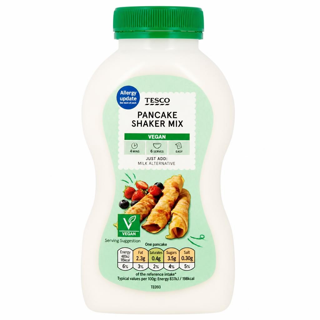 Tesco Vegan Pancake Shaker Mix 155g