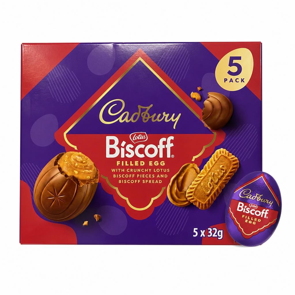 Cadbury Biscoff Filled Egg 5x32g