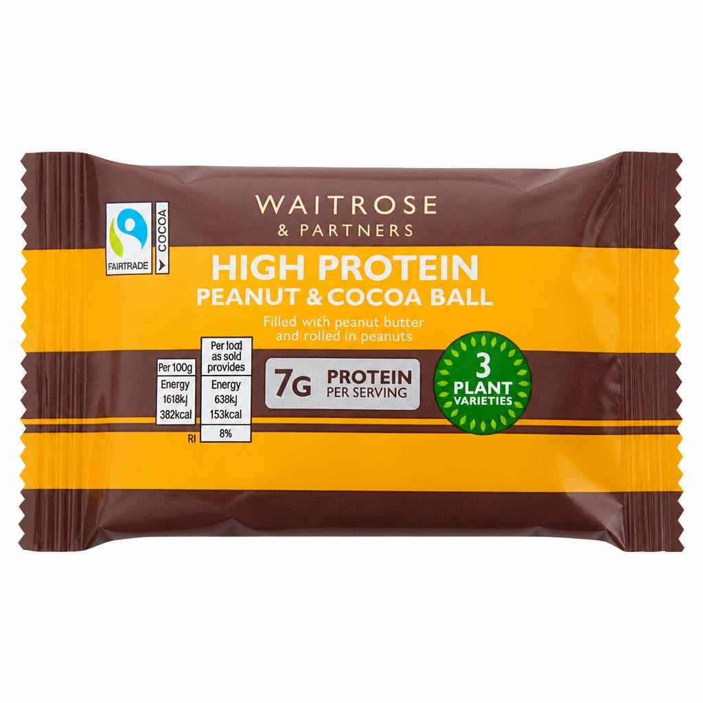 Waitrose High Protein Peanut and Cocoa Ball