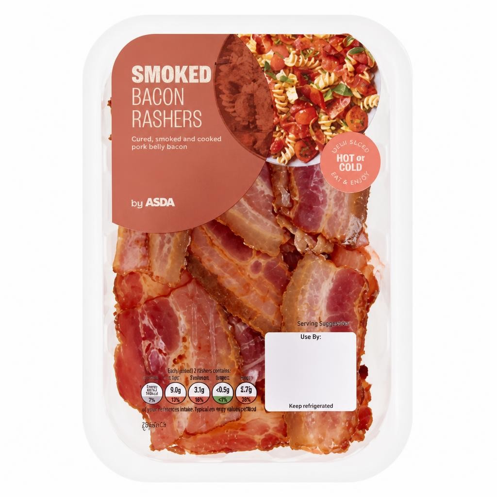 ASDA Smoked Bacon Rashers 60g