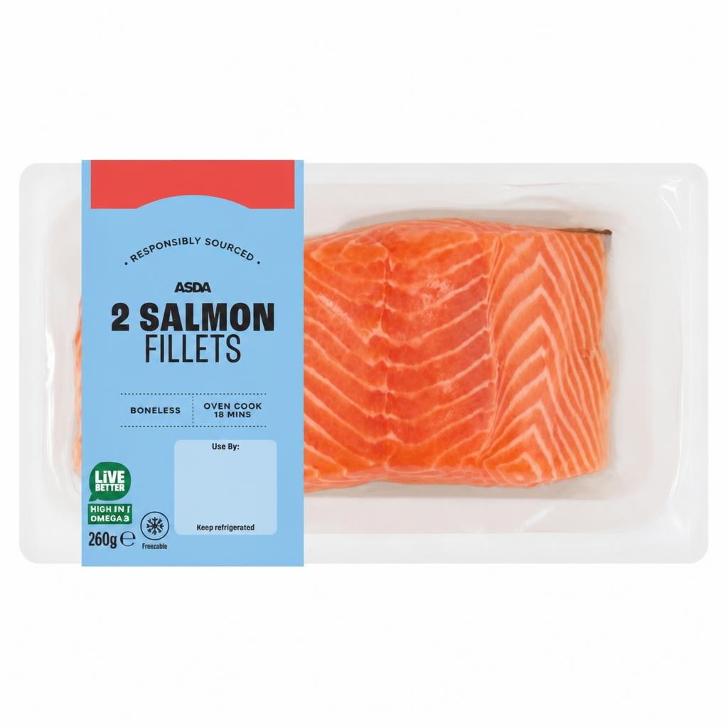 ASDA 2 Salmon Fillets 260g